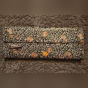 Aldo Rose and Leopard Print Clutch Y2K